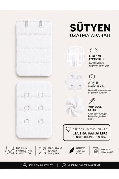 QULAT Sütyen Arkası Uzatma Agraf