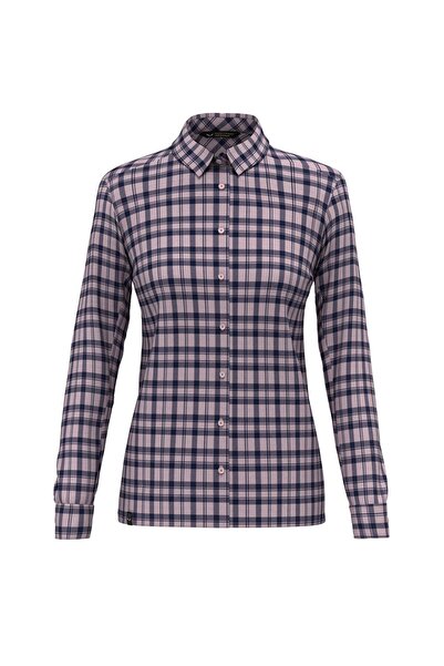 Salewa Cămașă de trekking pentru femei Fanes Flannel 5 Polarlite-Roz/Albastru...