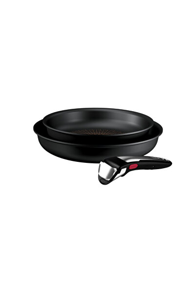 TEFAL Set de 3 piese Ingenio Excellence+ P0009653, tigăi 22/26 cm, mâner deta...