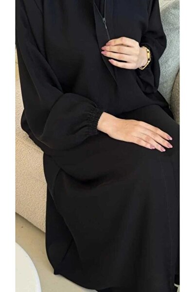 Elena عبايه جيوب سحاب مخفي