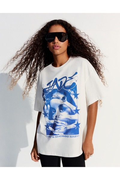 ZAVIXO Women's Premium Oversize T-Shirt Oysho Fabric Soft Textured Stylish De...