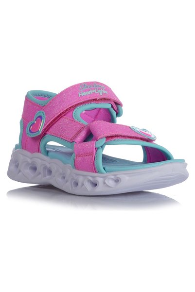 SKECHERS Sandale pentru copii HEART LIGHTS SANDALS-SUGAR SP - 303114LPKTQ