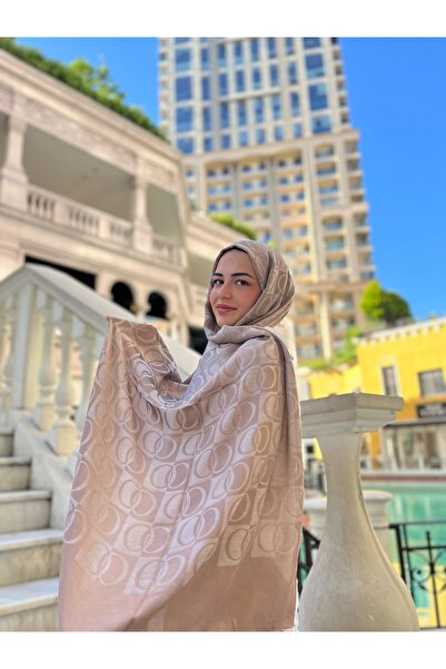 Scarf Halka Desen Jakar Şal