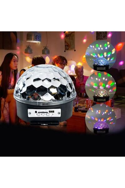 Generica Crystal Magic Ball Bluetooth Speaker Stage Light Led Magic Ball Light