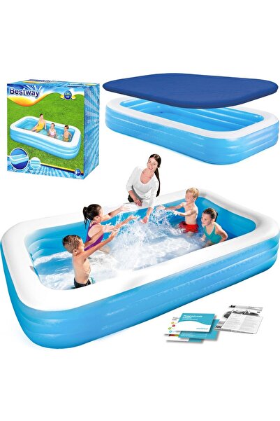 BESTWAY Piscină gonflabilă pentru familie 305 x 183 x 56 cm 2 în 1 54009