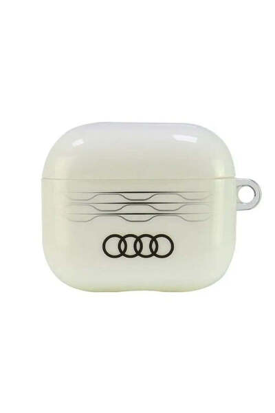 Audi Husă AirPods 3 cu model geometric IML - albă