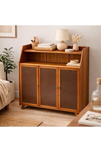 Generic Wooden multi-purpose cabinet with modern design and upper shelf