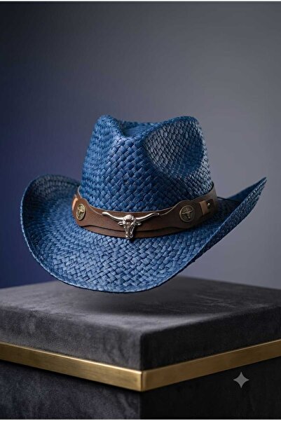 WOHOME Premium Western Straw Cowboy Hat - Unisex Summer Beach and Vacation Hat