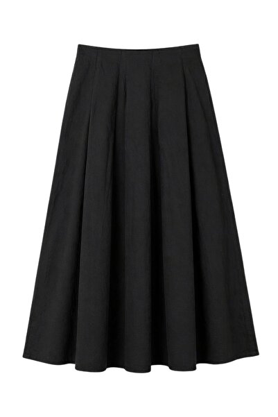 Hiccup Mixray High Waist A-Line Midi Skirt