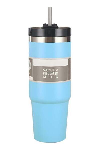 B & S B&S Vacuum Insulated Bottle | Leak-Proof 3-Way Lid | BPA-Free Tumbler F...