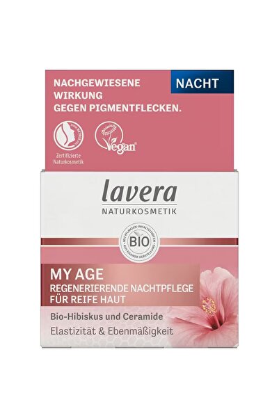 Lavera Crema de noapte regeneranta My Age cu hibiscus bio si ceramide -