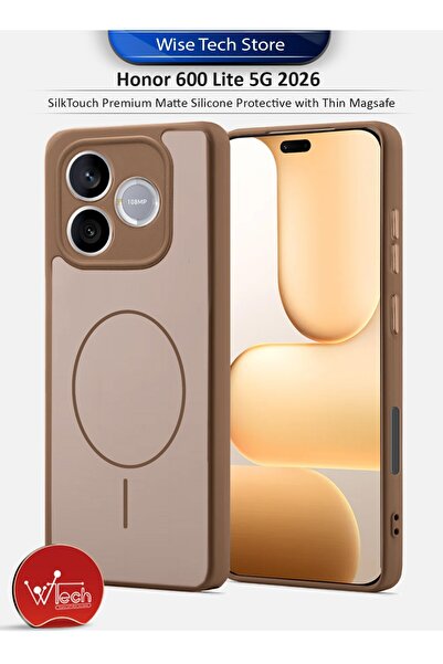 Wtech Honor 600 Lite 5G 2026 SilkTouch Premium Matte Silicone Protective with...
