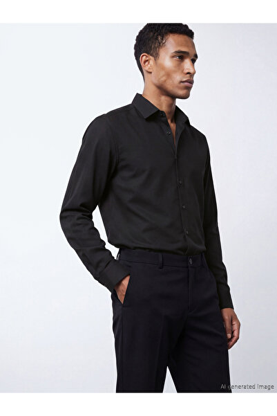 LC Waikiki Slim Fit Long Sleeve Dobby Men's Shirt