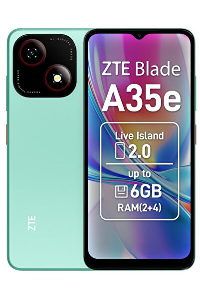 ZTE Telefon Blade A35e 4G Dual SIM 64GB, Baterie 5000 mAh, Ecran 6.5 inch, Verde
