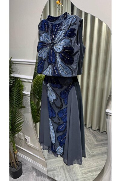 Mar style Elegant Navy Blue Niroz Dress