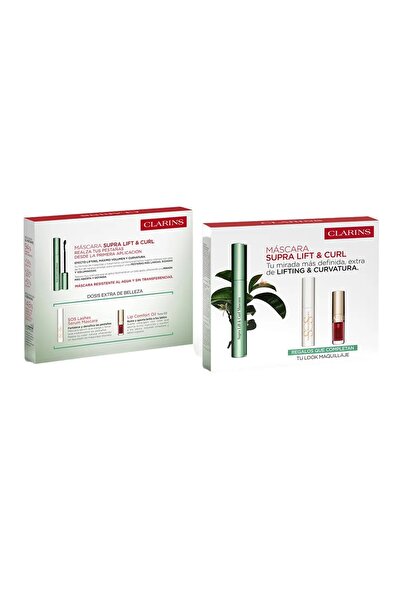 Clarins Set pentru gene si buze SUPRA LIFT AND CURL MÁSCARA 12.4 ml