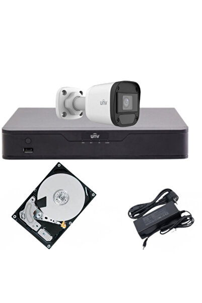 UNV Sistem complet de supraveghere video pentru exterior, 1 Cameră, 2 MP, 500...