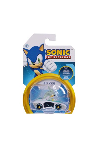 SONIC THE HEDGEHOG Masinuta din metal, Sonic Nintendo, S7, Silver, 1:64