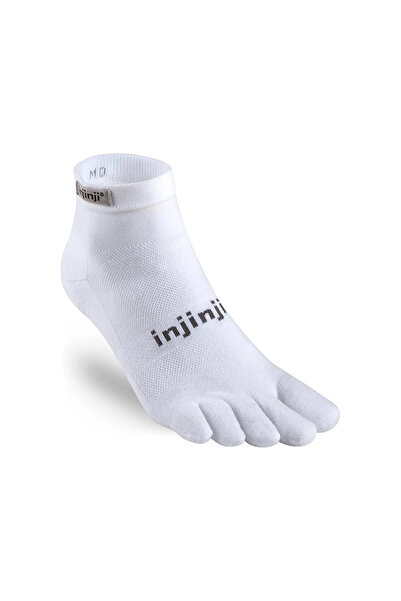 injinji RUN LIGHTWEIGHT MINI CREW COOLMAX - S - رمادي