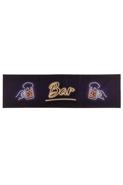 OOTB Covoraș de bar, antiderapant, din cauciuc, pentru barul de acasă, cu des...