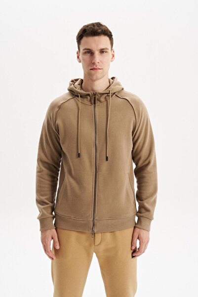 Arma Ar-Ma Men's Full Zipper Sweatshirt Basic Unprinted Hooded Fleto Pocket R...