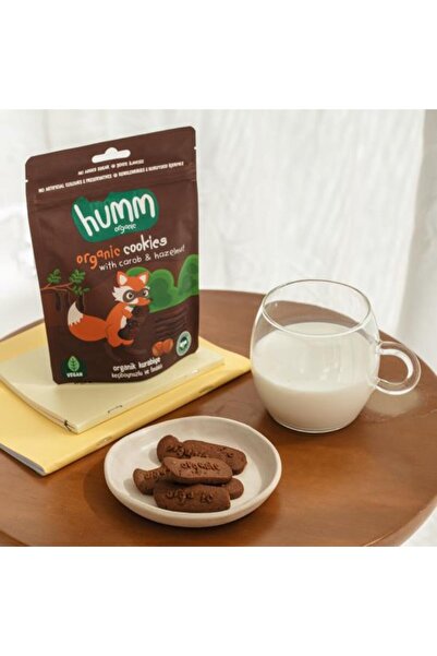 Humm Organic Organik Vegan Keçiboynuzlu ve Fındıklı Kurabiye - 3 Adet