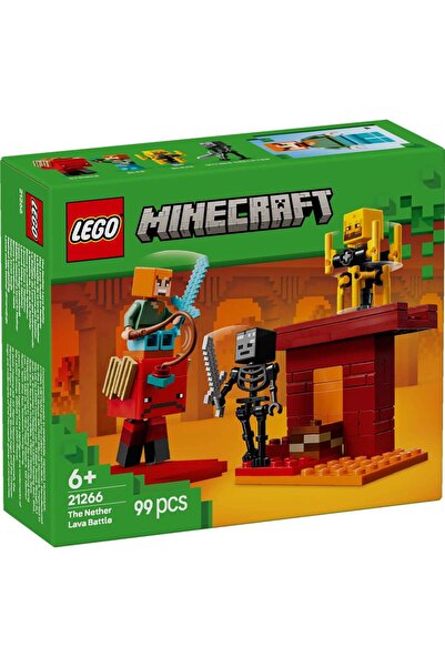 LEGO ® Minecraft - Batalie deasupra lavei in Nether (21266)