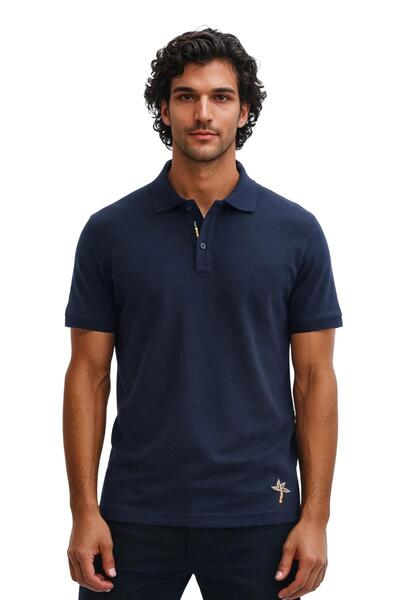 Arma Ar-Ma Men's Polo Collar T-Shirt Unprinted Basic Knitted Fabric Regular F...