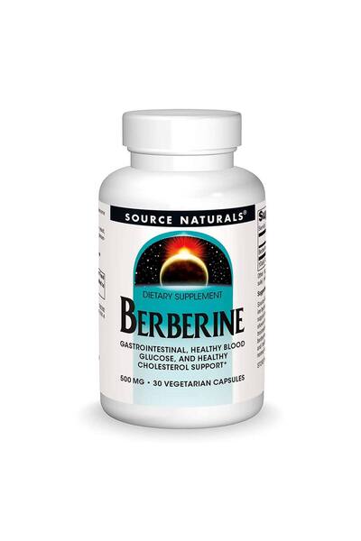 source naturals بربرين، 500 ملغ، 30 كبسولة نباتية