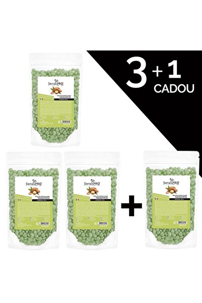 SensoPRO Milano Set 3+1 Gratuit Granule de ceară elastică cu ulei de argan, 100g