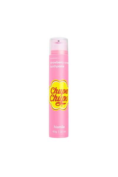 Hismile Pastă de dinți cu fluor și aromă de căpșuni și frișcă, Chupa Chups St...
