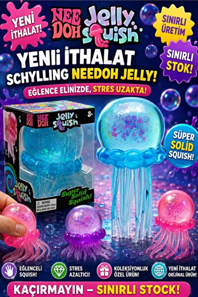 Pofika Needoh Jelly Sguish Ahtapot Nice Cube Squıshy (1 Adet Rastgele Renk Gö...