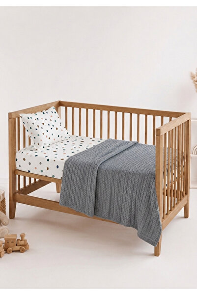 ngn collection Baby 3-Piece Pique Set 110X140 cm 100% Cotton Knitted Patterne...