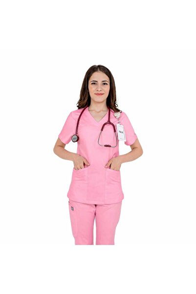 Prof . Bluză medicală Peace Scrubs – cu decolteu în V, 3 buzunare și material...