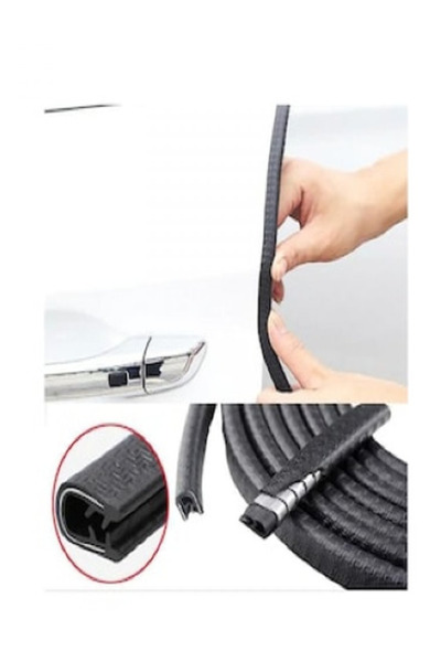 VİTEKSA ÇITA KAPI KORUMA FİTİLİ METAL 5MT SİYAH