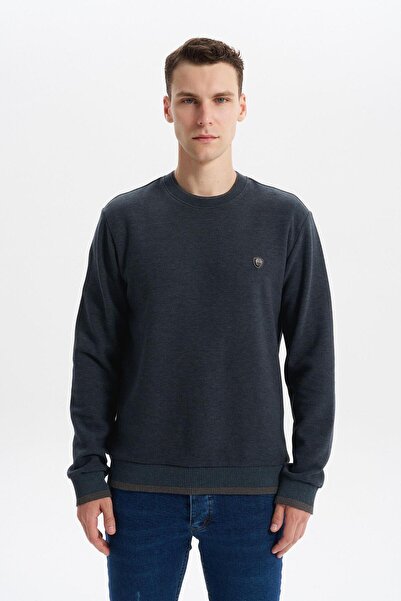 Arma Ar-Ma Men's Crew Neck Sweatshirt Basic Without Print Without Pockets Kni...