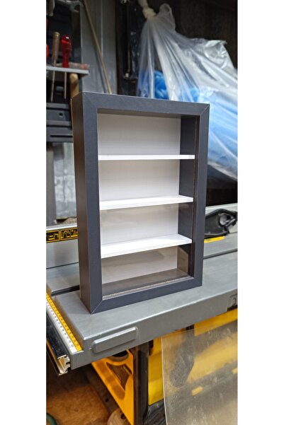 Home Küçük Araba Rafı Minyatür Anı Çerçevesi Raflı 30 X 20 Plastik Camlı Raf ...