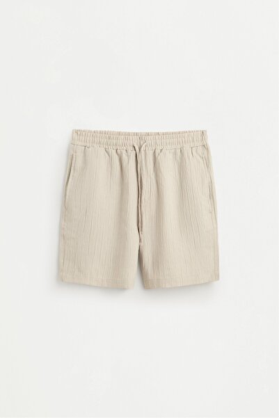 LEFTIES Dökümlü jogger bermuda şort