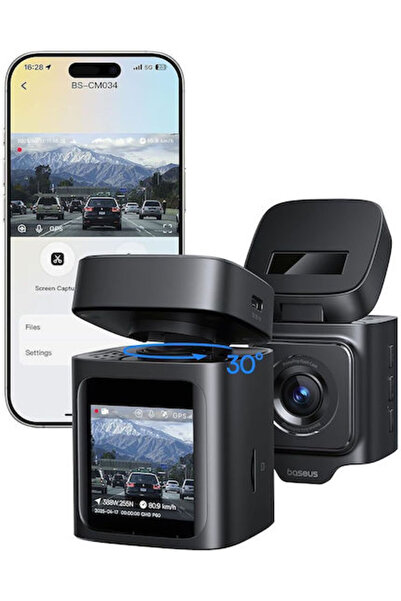 Baseus PrimeTrip VD1 Κάμερα DVR Αυτοκινήτου 1080P με Οθόνη 1.54 " Wi-Fi GPS Κ...