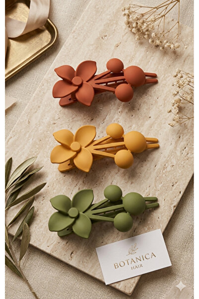 Srctech Set de 3 cleme cu model floral - 11 cm