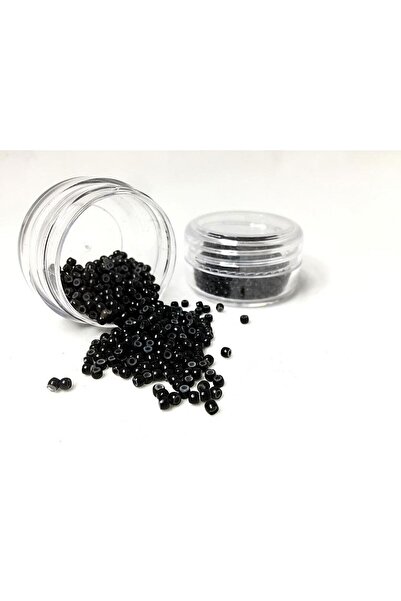 Generic Brand Mărgele negre pentru păr Micro Source, 500 bucăți în cutie