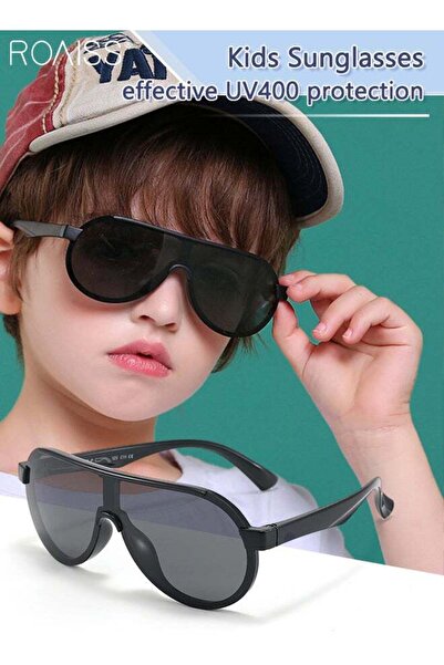 ROAISS Aviator Polarized Sunglasses for Kids UV400 Protection Cute Beach Holi...