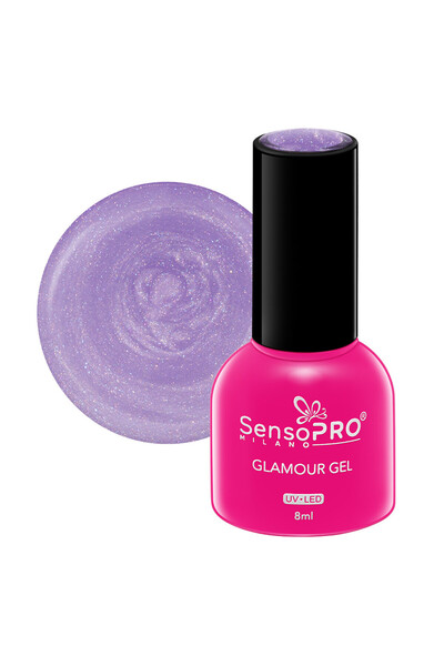 SensoPRO Milano Ojă semipermanentă Glamour Gel 8ml, gata să strălucească # 113