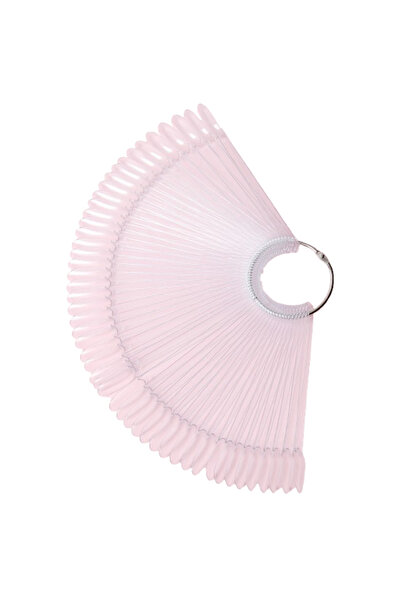 OEM Paletar de unghii tip evantai inel, culoare transparent, 50 buc