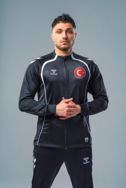 hummel Target Milli Takım Kamp Eşofman Üstü Siyah