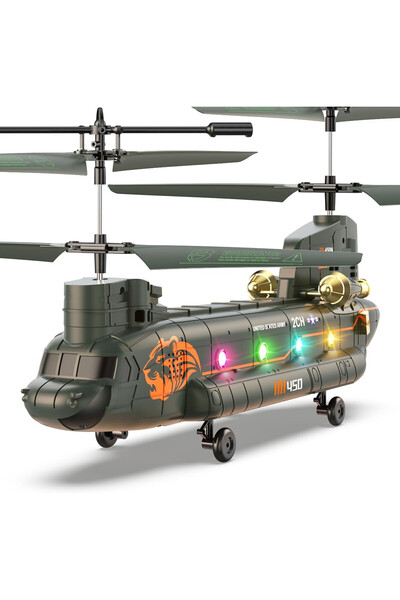VATOS Τηλεκατευθυνόμενο ελικόπτερο Chinook RC 2.4GHz, στρατιωτικό ελικόπτερο ...