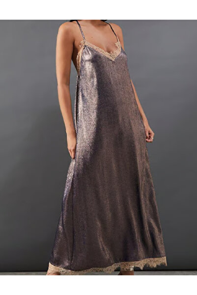 Evendi Rochie lunga, Bleumarin/Auriu