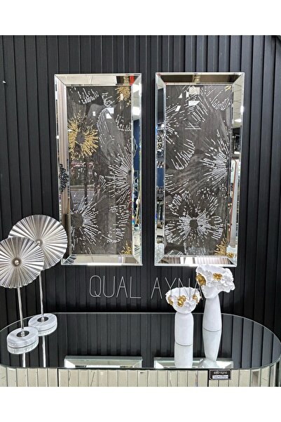QUAL GÜMÜŞ İKİLİ YONCA TABLO SET