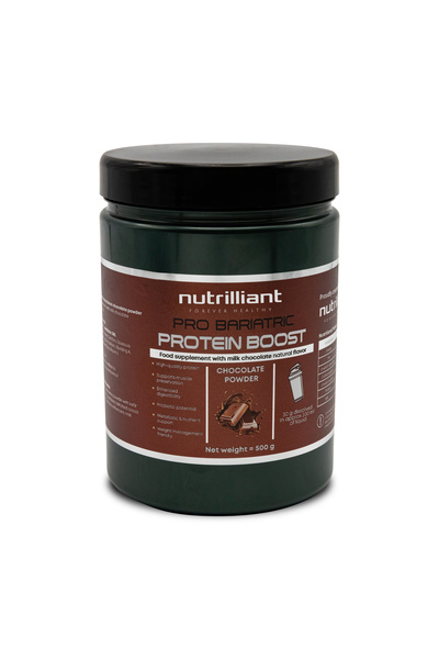 NUTRILLIANT Pudră proteică fermentată în granule de kefir, cu aromă de ciocol...