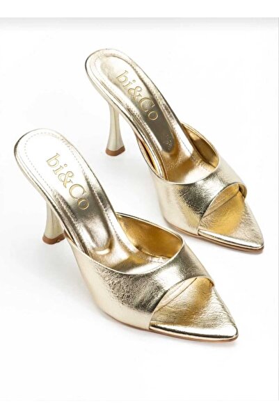 Bİ&CO Women's Pointed Toe Heeled Slippers